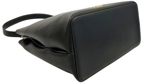 Twin-set Twinset Black PU Women Shoulder Bag Zwart
