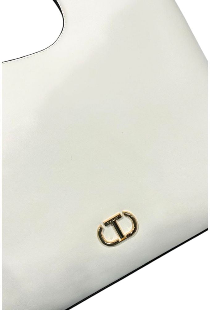 Twin-set Twinset White PU Women Handbag Wit