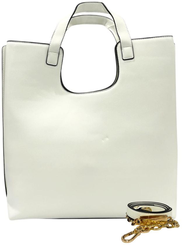 Twin-set Twinset White PU Women Handbag Wit