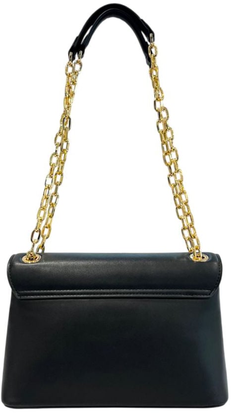 Twin-set Twinset Black PU Women Crossbody Bag Zwart