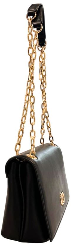 Twin-set Twinset Black PU Women Crossbody Bag Zwart