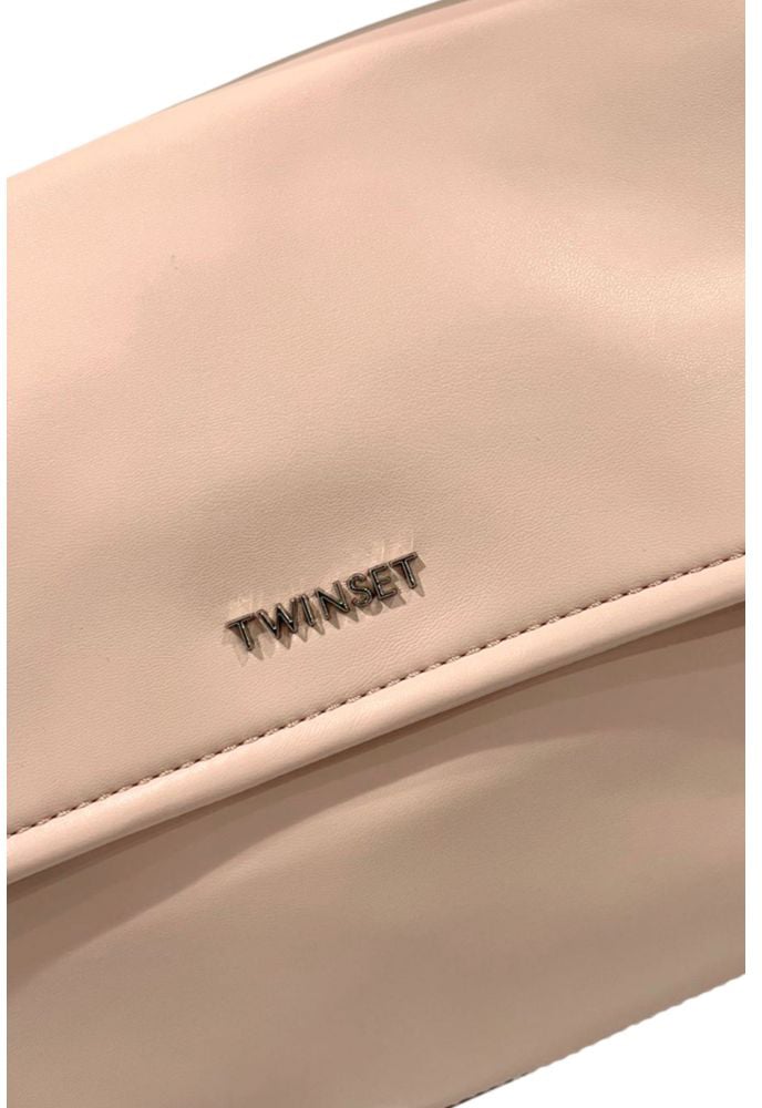 Twin-set Twinset Pink PU Women Handbag Roze
