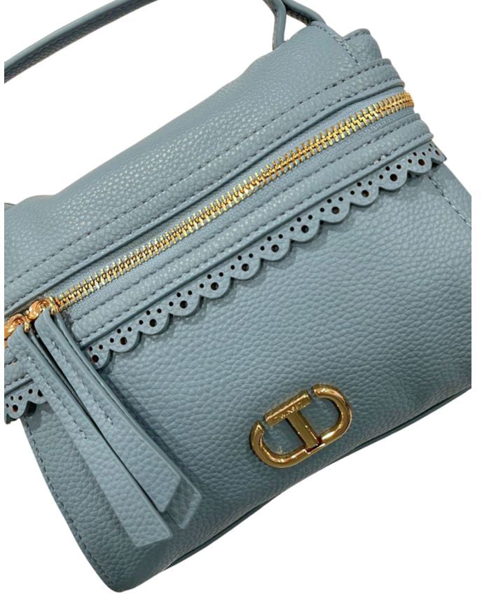 Twin-set Twinset Blue PU Women Handbag Blauw