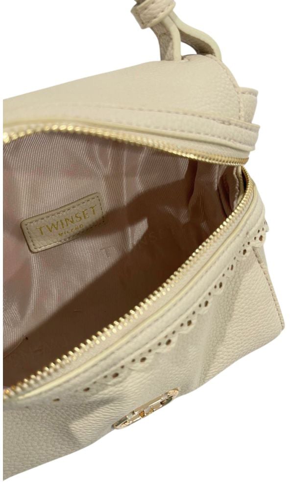 Twin-set Twinset Beige PU Women Handbag Beige