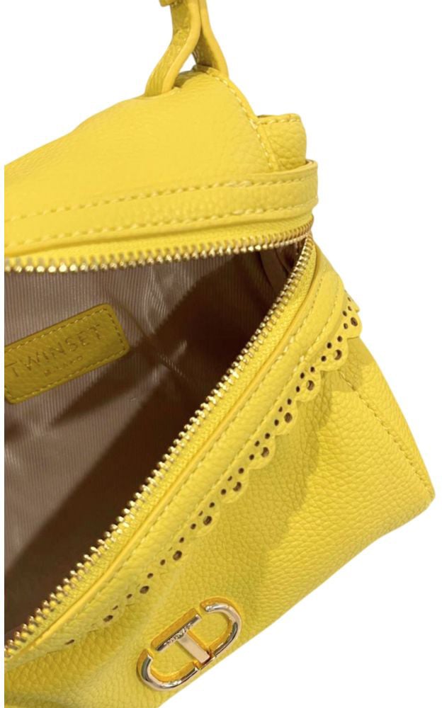 Twin-set Twinset Yellow PU Women Handbag Divers