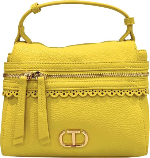 Twin-set Twinset Yellow PU Women Handbag Divers