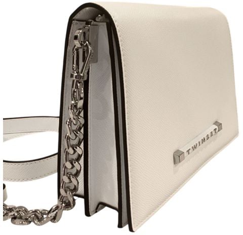 Twin-set Twinset White PU Women Crossbody Bag Zwart