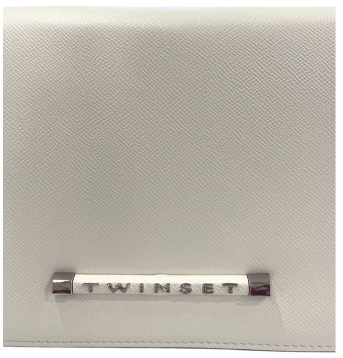 Twin-set Twinset White PU Women Crossbody Bag Zwart
