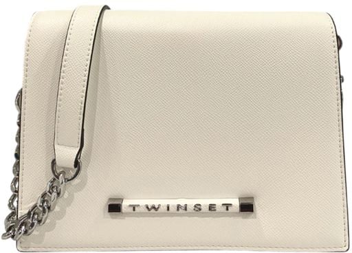 Twin-set Twinset White PU Women Crossbody Bag Zwart