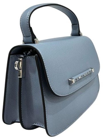 Twin-set Twinset Blue PU Women Handbag Bruin