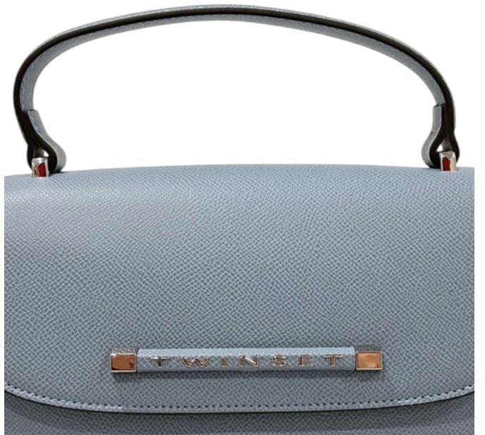 Twin-set Twinset Blue PU Women Handbag Bruin