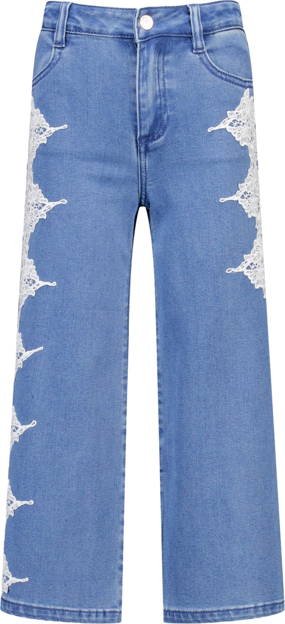 Twin-set Twinset Kinder Meisjes Jeans In Blauw Blauw