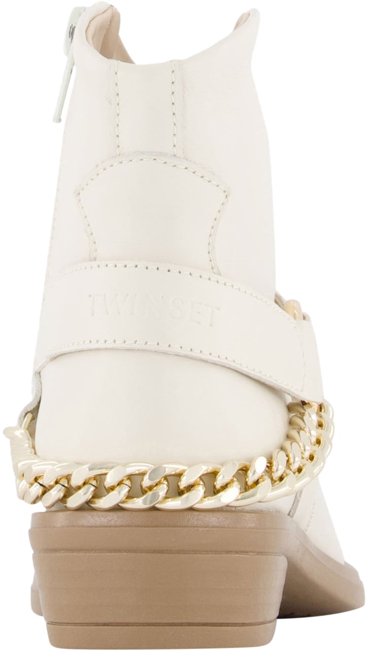 Twin-set Twinset Meisjes Laarzen In Ecru Beige