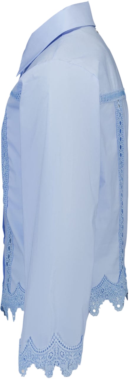 Twin-set Twinset Kinder Meisjes Blouse In Licht Blauw Blauw