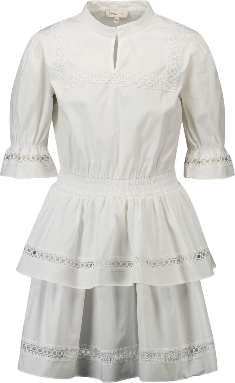 Twin-set Twinset Kinder Meisjes Jurk In Off-white Wit