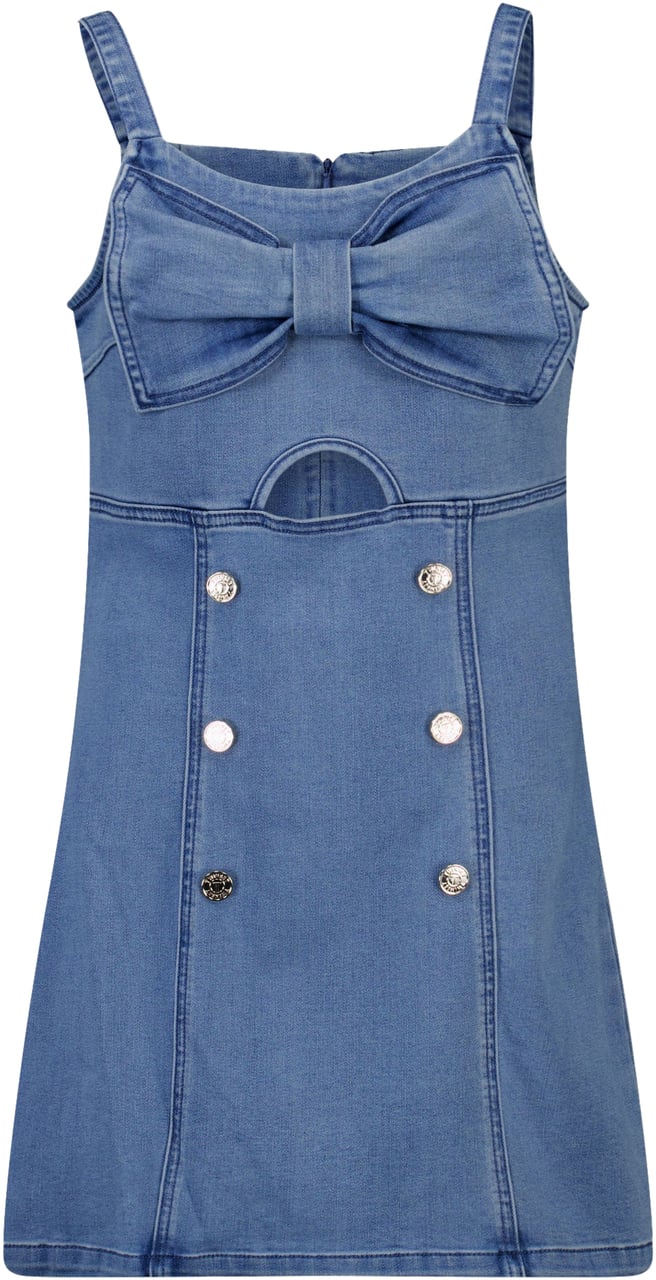 Twin-set Twinset Kinder Meisjes Jurk In Jeans Blauw