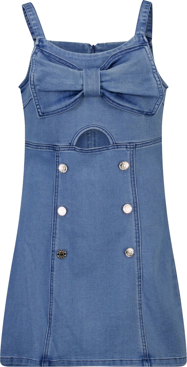 Twin-set Twinset Kinder Meisjes Jurk In Jeans Blauw