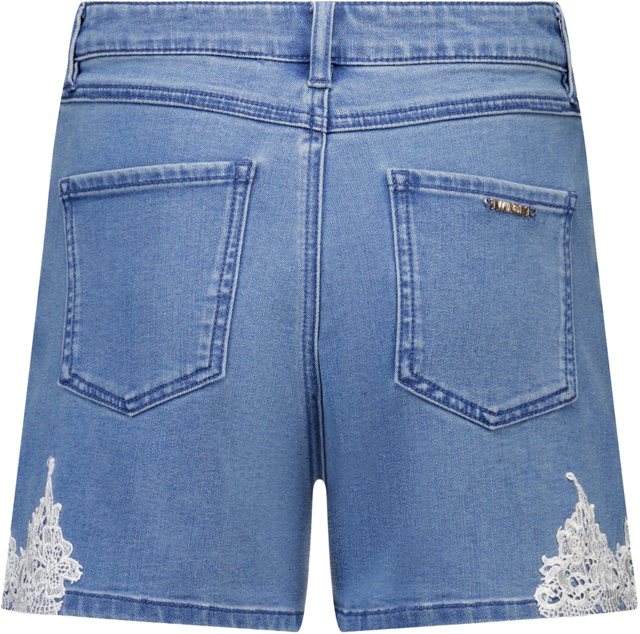 Twin-set Twinset Kinder Meisjes Shorts In Jeans Blauw