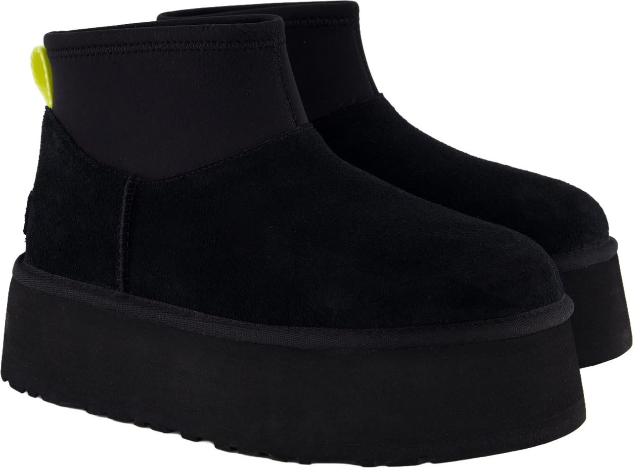UGG Dames Classic Mini Dipper Zwart Zwart