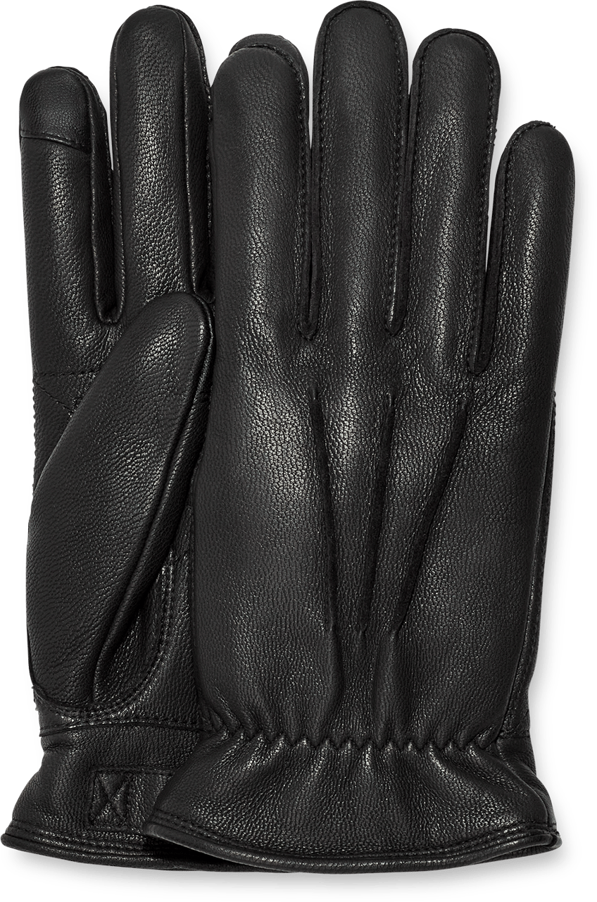 UGG Point Leather Glove Black Divers