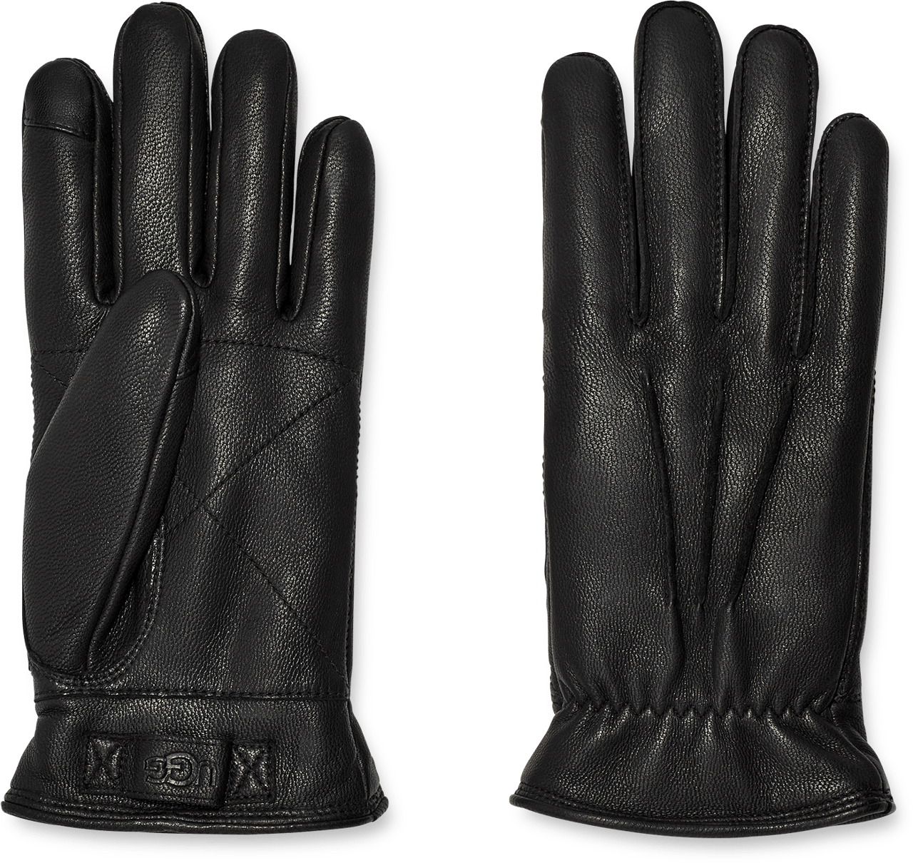 UGG Point Leather Glove Black Divers