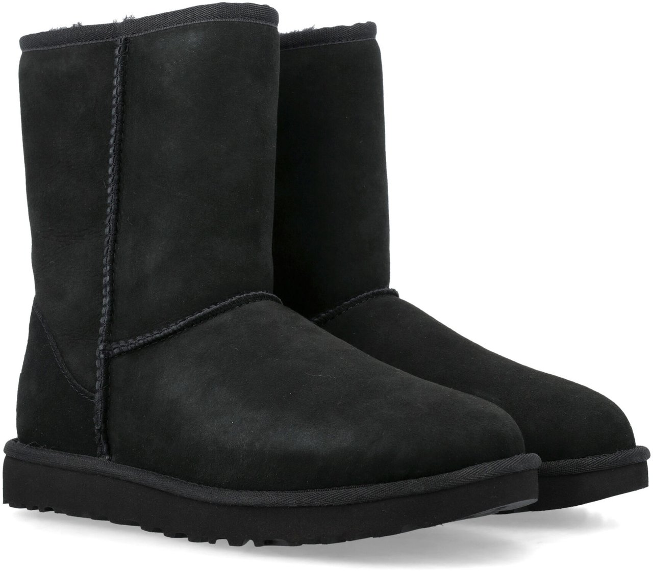 UGG W Classic Short Ii Nero Zwart