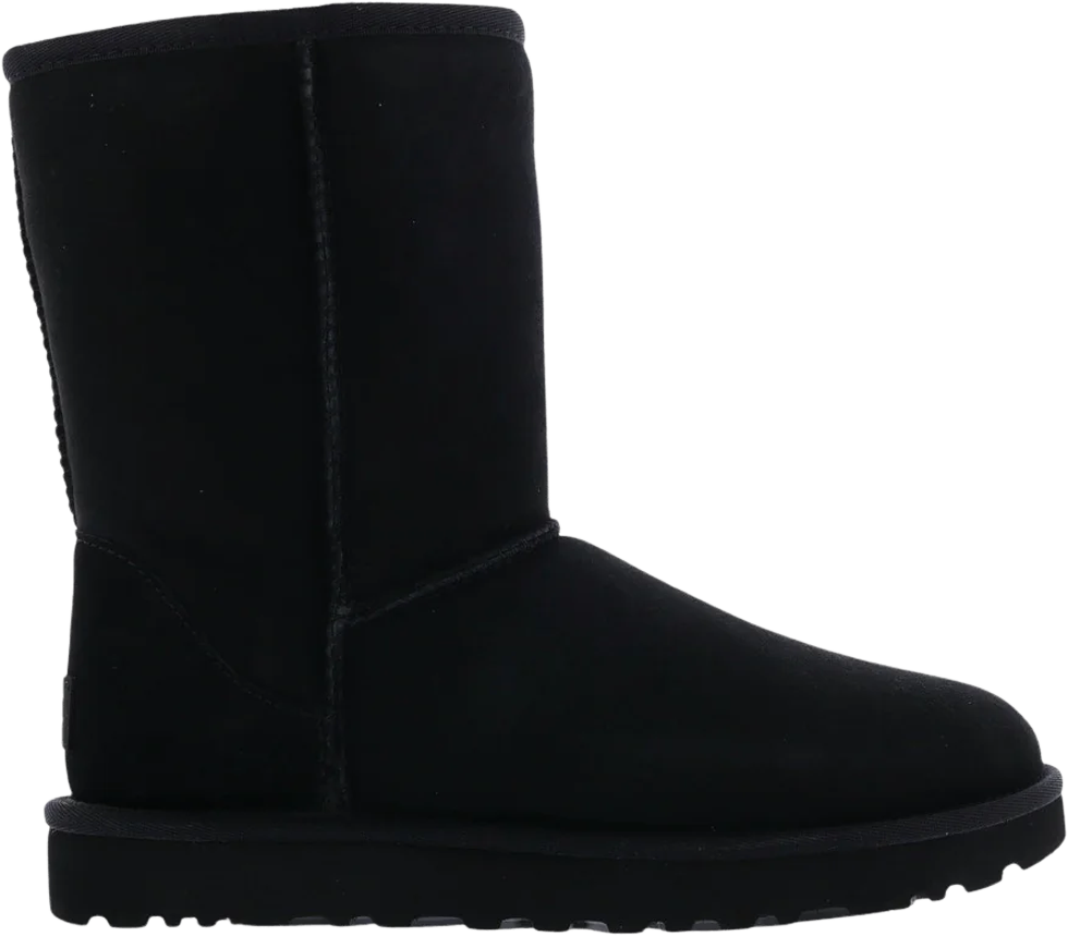 UGG Dames Classic Short II Zwart Zwart