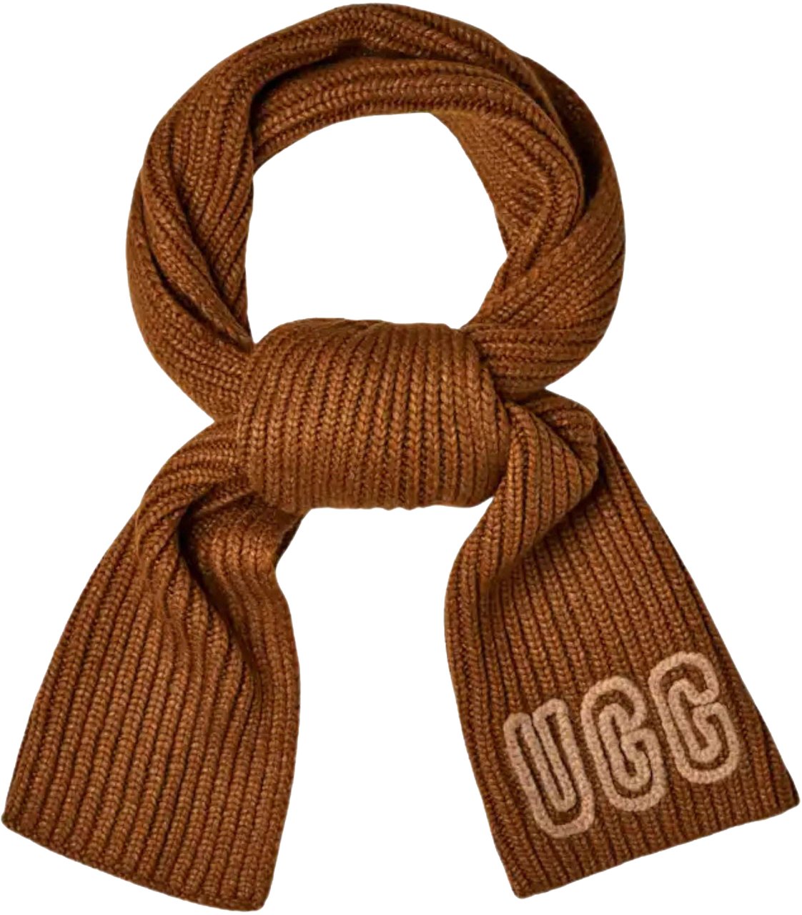 UGG Ugg Chunky Crafted Rib Scarf Sjaals Cognac 102787 Bruin