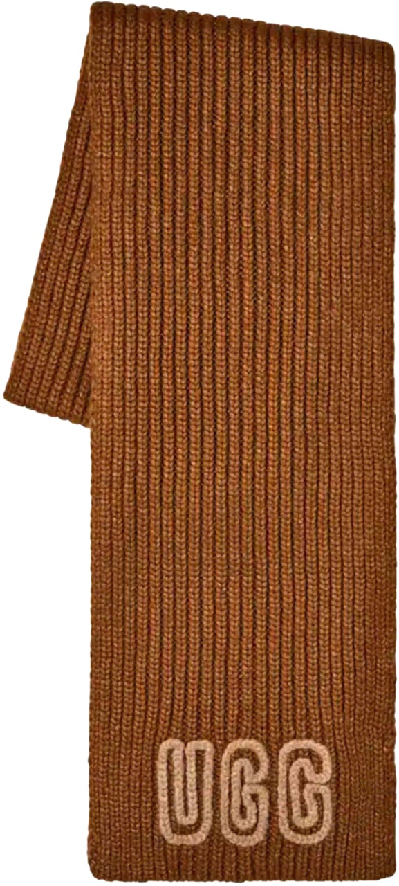 UGG Ugg Chunky Crafted Rib Scarf Sjaals Cognac 102787 Bruin