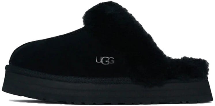 UGG UGG Disquette Slipper Black Zwart