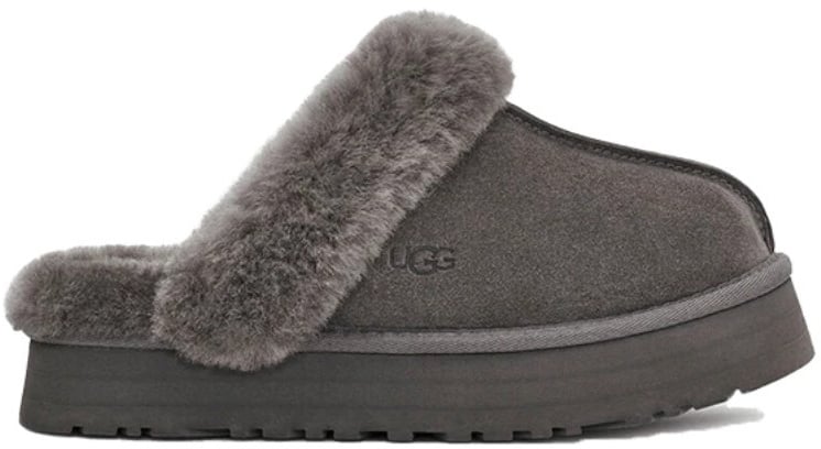 UGG UGG Disquette Slipper Charcoal Grijs