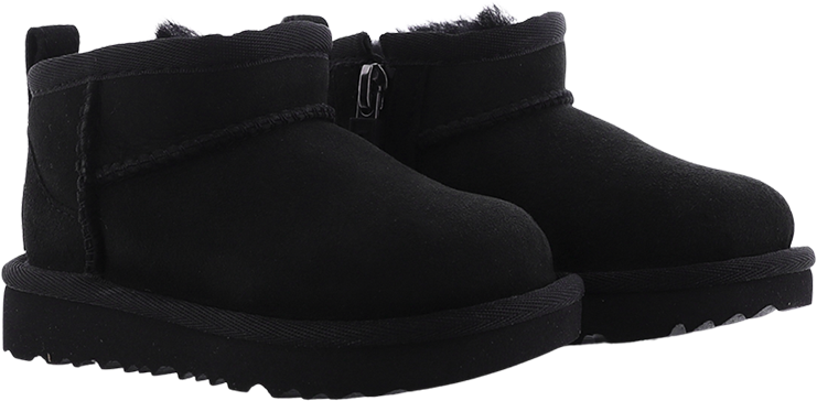UGG Kids Classic Ultra Mini Zwart Zwart