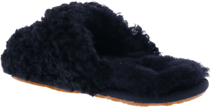 UGG Dames Maxi Curly Slide Zwart Zwart