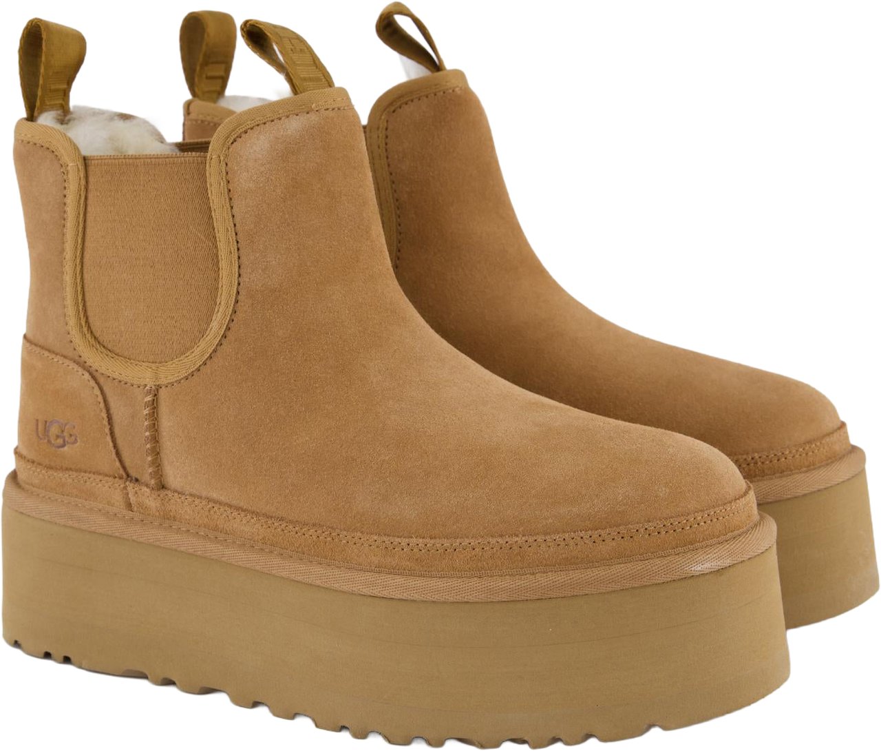 UGG Dames NeumelPlatformChelsea Chestnut Beige
