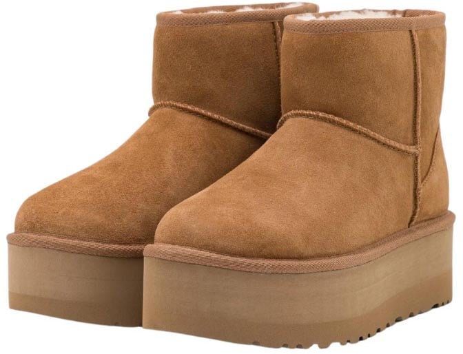 UGG UGG Boot Classic Mini Platform Chestnut Beige