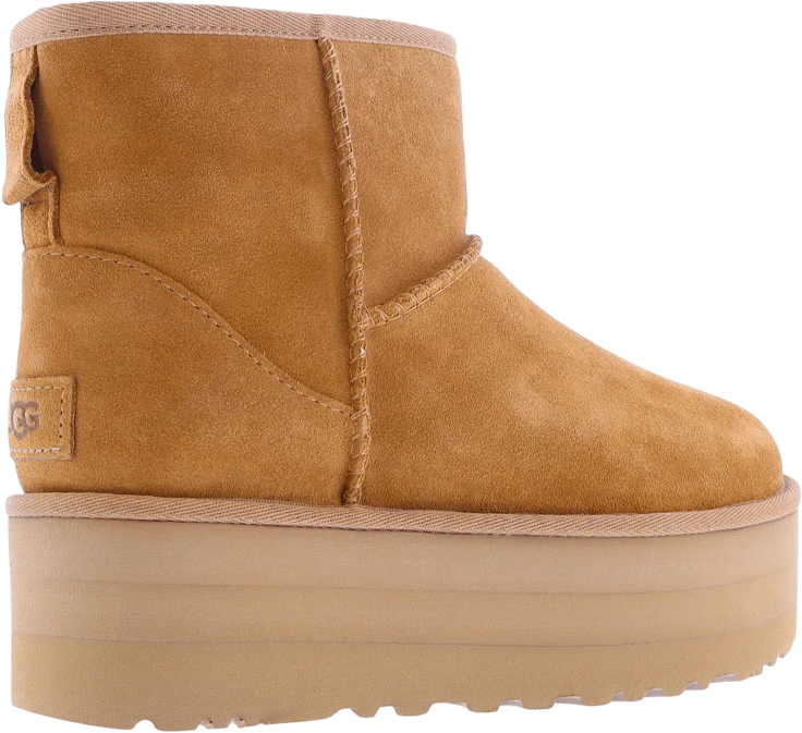 UGG Dames Classic Mini Platform Chestnut Beige