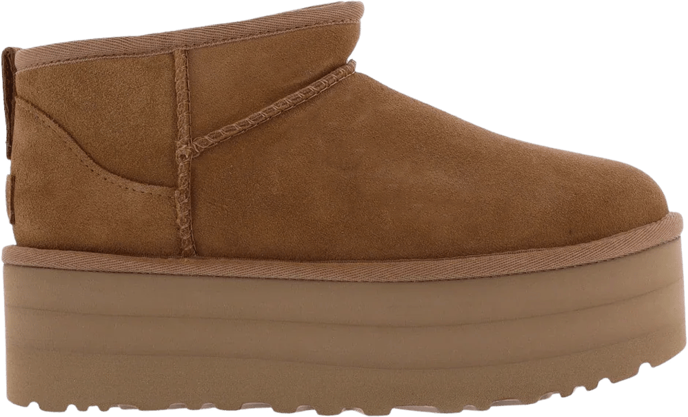 UGG Dames Ultra Mini Platform Chestnut enkellaarsjes Bruin