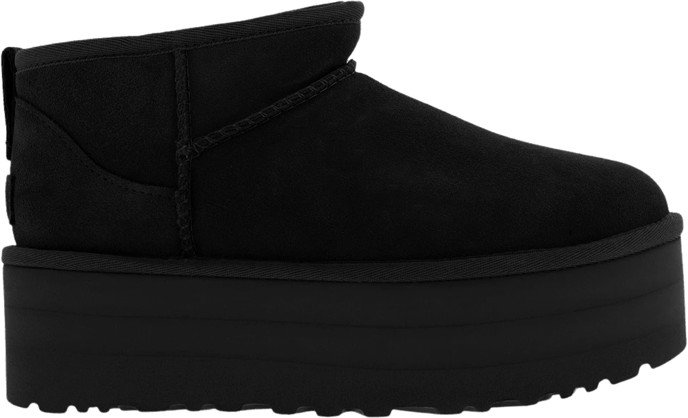 UGG Dames Ultra Mini Platform Zwart Zwart