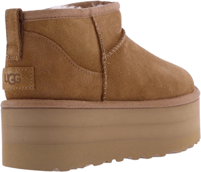 UGG Dames Ultra Mini Platform Chestnut Beige