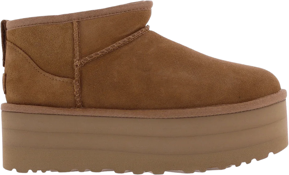UGG Dames Ultra Mini Platform Chestnut Beige