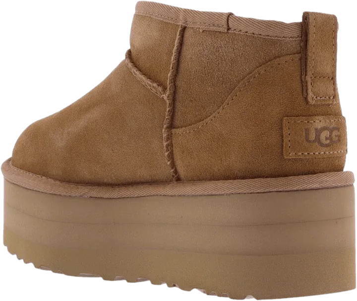 UGG Dames Ultra Mini Platform Chestnut Beige