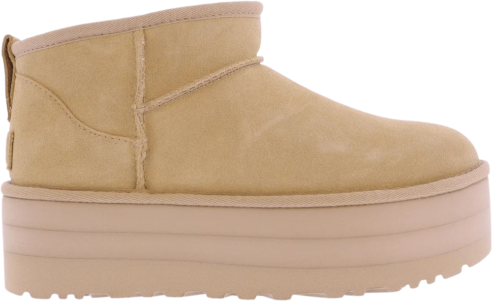 UGG Dames Ultra Mini Platform Driftwood Beige
