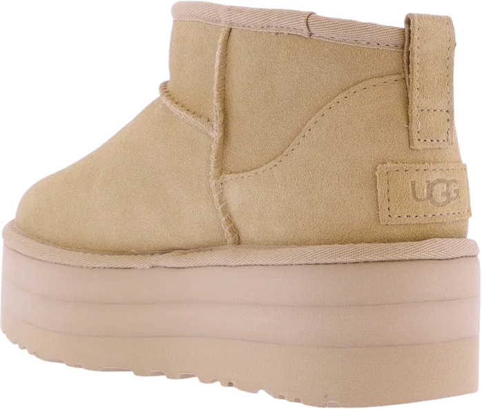UGG Dames Ultra Mini Platform Driftwood Beige