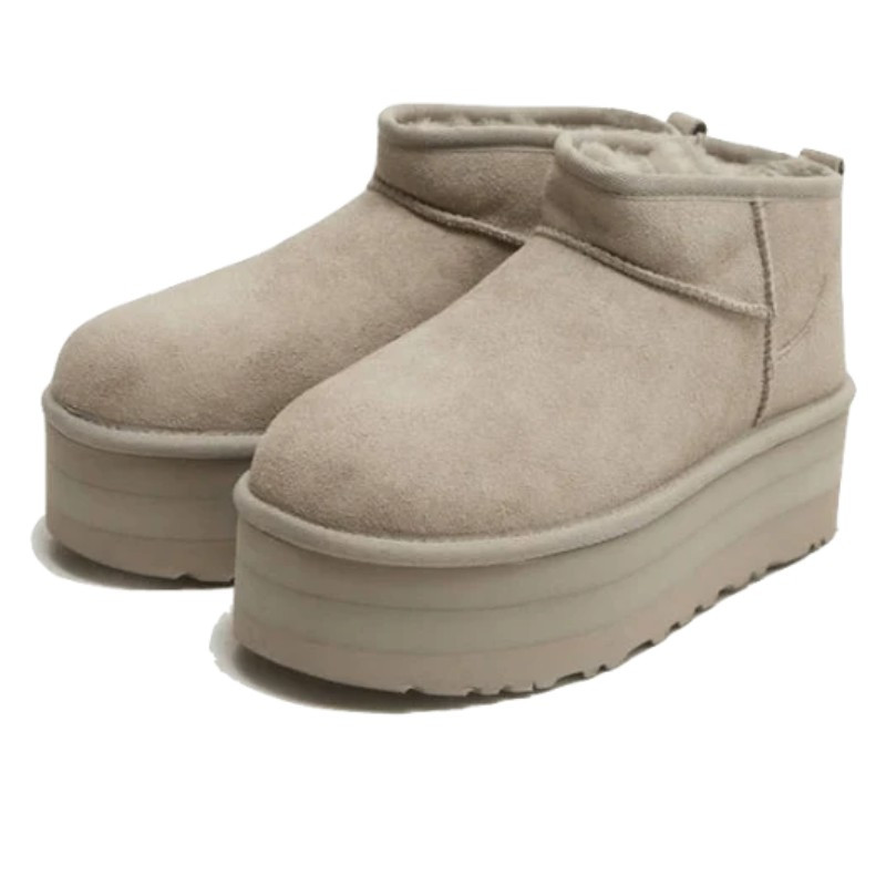 UGG UGG Classic Ultra Mini Platform Boot Goat Grijs