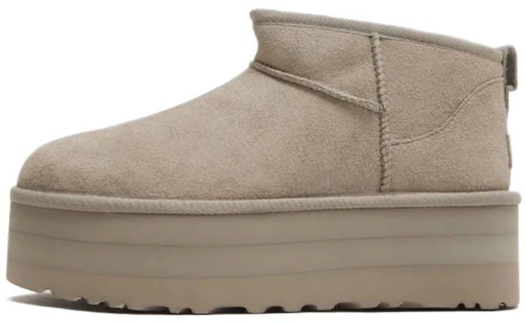 UGG UGG Classic Ultra Mini Platform Boot Goat Grijs