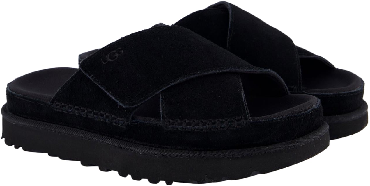 UGG Dames GoldenstarCrossSlide Black Zwart