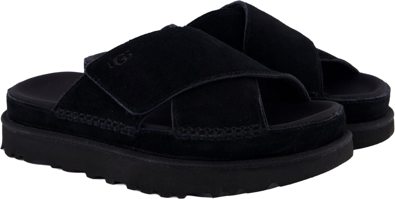 UGG Dames GoldenstarCrossSlide Black Zwart