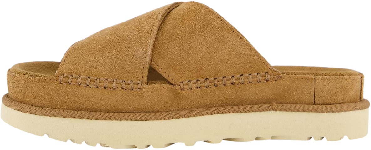 UGG Dames Goldenstar CrossSlide Chestnut Beige