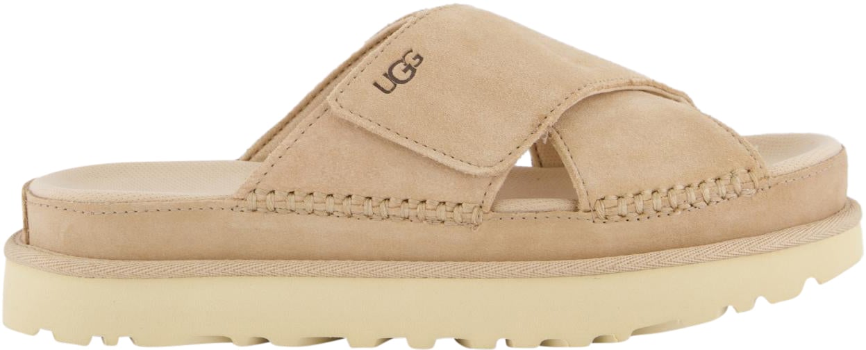 UGG Dames Goldenstar Cross Slide Driftwo Beige