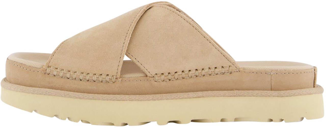 UGG Dames Goldenstar Cross Slide Driftwo Beige